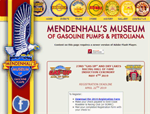 Tablet Screenshot of mendenhallmuseum.com